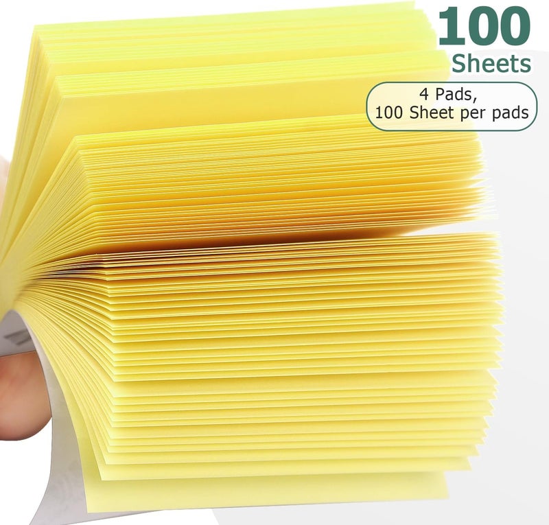 Eastern Wolf Sticky Notes 3x3 Self-Stick Notes Bright Colors Sticky Notes 4 Pads 100 Sheets/Pad (Yellow) - Image 4